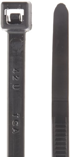 Attache câble noir 390mm HellermannTyton T50L0 résistant 22.7kg lot de 100