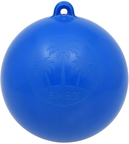 BABZ - Pro 25 Inch Diameter - The Original Inflatable Boat Fender Bumper for Docking, Tie Up Raft, Marine, Wakesurf, Pontoon, Fishing, Yachts, and More (1 Fender, Stealth Blue)