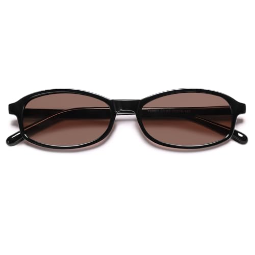 Image of VANLINKER Retro Polarized Rectangle Sunglasses Womens Trendy 90s Small Square Sunnies Vintage Narrow Thin Frame VL9855