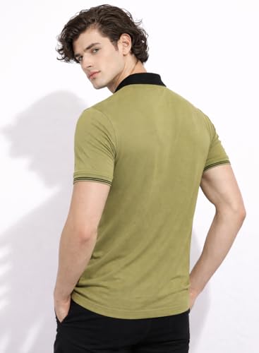 Image of Mens Premium Cotton Polo T-Shirt | 220 GSM Soft Fabric | Casual Stylish Look | Zipper Polo Design Snow White Polo T Shirt | Polo Tshirt for All-Day Wear