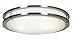Solero Flush Mount - LED - 18"D - Brushed Steel Finish - Acrylic Lens Diffuser
