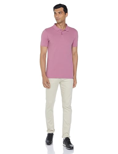 Image of Amazon Brand - Symbol Men's Cotton Rich Solid Polo Tshirt | Collar Tshirts | Half Sleeves | Plain-Regular Fit (Available in Plus Sizes and Combo Pack of 2)