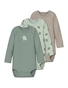 Name it baby Herren Sea Foam Nbmbody 3P Ls Elephant Noos, Numeric_98 (3er Pack)