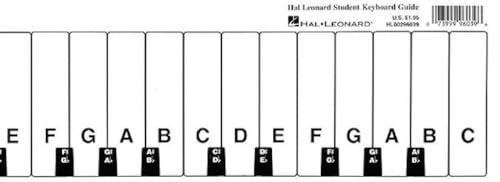 Hal Leonard Student Keyboard Guide – Beginner Piano Note Chart and Learning Tool | Fits Behind Any 88-Key Piano | Treble and Bass Clef Reference for Lessons and Self-Teaching