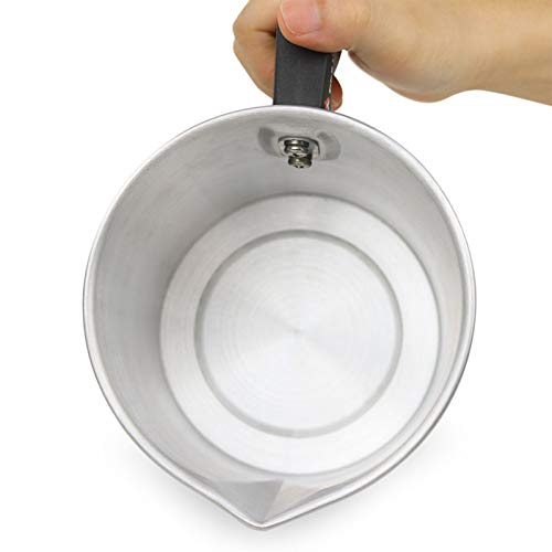 Ericx Light Candle Making Pouring Pot,2 Pounds,Double Boiler Wax Melting Pot,Dripless Pouring Spout & Heat-Resisting Handle Designed,Aluminum Construction Candle Making Pitcher #TOP4