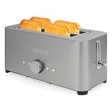 TOSTADOR PRINCESS 2 RANURAS BOCA ANCHA INOX 1050W REBANADA LARGA JP20