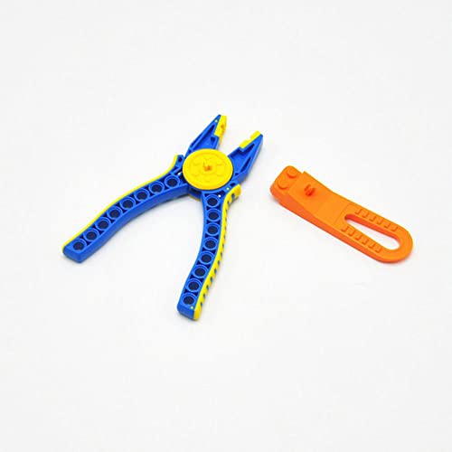 MZY118 Juguetes de Ladrillos para niños Separador de Bloques de extracción de pasadores Alicates de Pasador de Empuje de Ladrillos(Blue Set) Cover