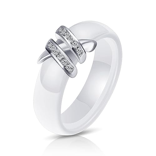 Cadeau de bijoux raffinés avec cette bague créative double X en cristal