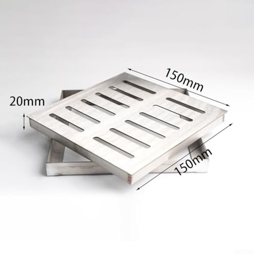 Grille d'évacuation acier inoxydable extérieure robuste avec couvercle de drain antidérapant - 3