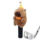 Golfschlägerhülle – Weicher Plüsch-Tierkopfschutz, lustige Cartoon-Driver-Schlägerhaube | Niedliches Golfaccessoire für Männer, Frauen, Golfer, Väter, Ehemänner, Väter, Ihn und Sie – für