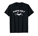 Mens Papa Bat Gothic Clothes for Men Goth Dad Spooky Dad T-Shirt