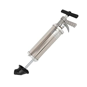 Anti-Hand Off Stainless Steel Rubber Toilet Plunger,Sink Drain Plunger Powerful Bathroom Toilet Plunger Suction Cup Efficient