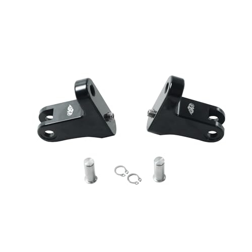Kit de montage mini pied de lit passager noir POWERJAMES pour Harley Davidson Touring 1993-2026