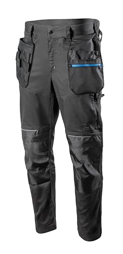 Pantalon de protection WURNITZ Högert Technik gris foncé avec poches genouillères