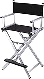 Campingstühle für Erwachsene, robuster Klappstuhl, hohes Aluminium, für Maskenbildner und Regisseure, Faltbare Gartenmöbel, leicht, tragbar
