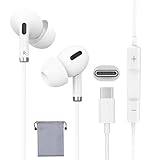 Unfoto イヤホン タイプC 有線【2026新版・HiFi音質強化】USB-Cイヤホン マイク付き クリア通話 音量調整 重低音 ノイズ低減 カナル型 軽量 人間工学 絡みにくい リモコン付き 防水 遅延なし ゲーム/音楽/通話/通勤 iPhone17/16/15 Android Galaxy Xperia Pixel iPad対応 image