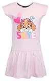 Brandsseller Mädchen Kinder Kleid Baumwolle Sommerkleid Freizeitkleid mit Motiven im Stil von Paw Patrol 110/116
