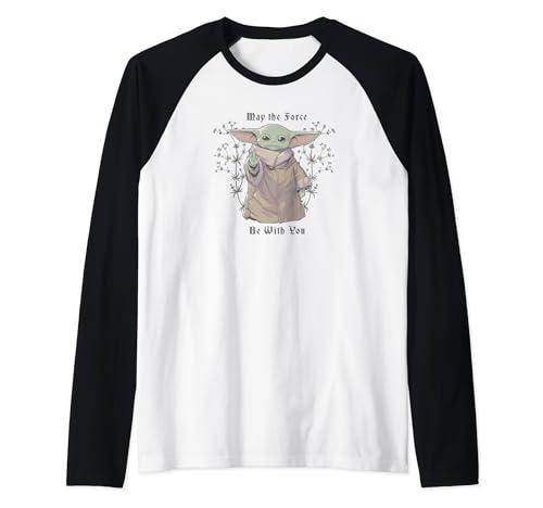 Grogu Star Wars T-shirt Raglan Idéal pour Soirée Série