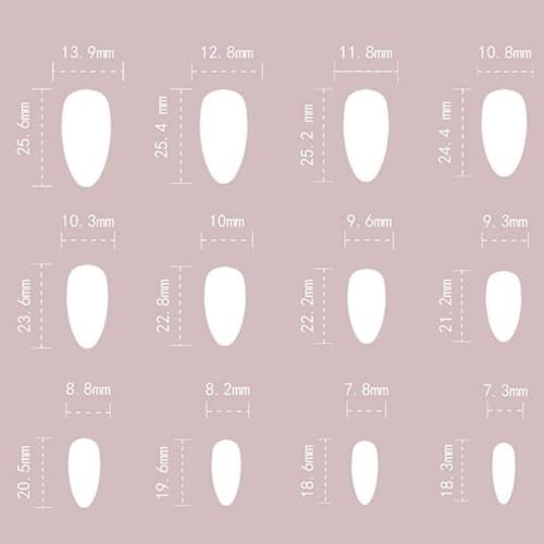 Image of Flower Press on Nails Pink French Tip Fake Nails Medium Almond Glue on Nails with Ocean Shell Design Glossy False Nail Artificial Acrylic Full Cover Summer Stick on Nail for Women Manicure 24Pcs
