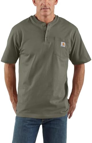 Carhartt Men's K84 Short Sleeve Workwear Henley T-Shirt