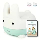 Töpfchen für Kinder – Babytoilette & Kindertoilette mit Deckel, BPA-frei – Potty & Kinderklo ab 1 Jahr – inkl. E-Book & Belohnungskarte zum Töpfchentraining – Hasen-Design – Grün – von EDEN RAE®