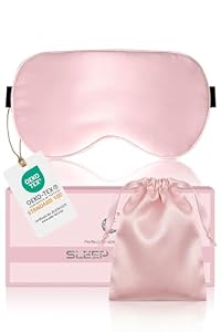 Aosun – Aosun Seiden Schlafmaske für Seitenschläfer, 22MM, 100% Bio 