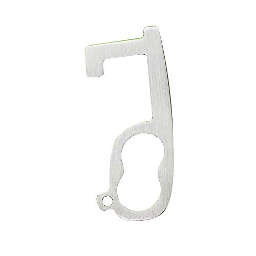 Image of SENSEN 3 Pack No Touch Door Opener Tool, EDC Hand Tool Door Opener Hands Free Key Hook for Outdoor Public 8×3 Cm
