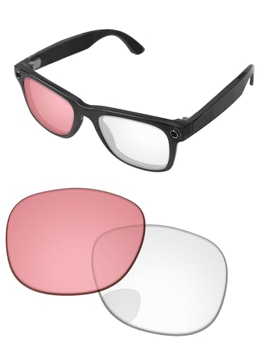 Image of Replacement Lenses for Ray-Ban Meta Wayfarer RW4008 & RW4012 53mm AI Glasses - Photochromic, Anti Blue Light Lens