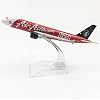 DAGIJIRD 1/400 Scale Asia Best 2007 A320 Model Passenger Plane Model Metal Airplane Model with Display Stand