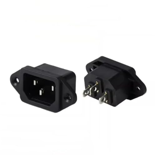 Conector AC-04 de tres pines macho para reparar tomas de corriente en paneles
