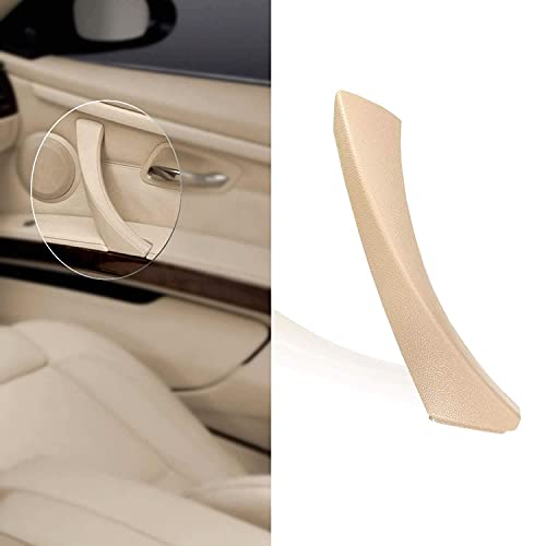 InSassy Door Panel Pull Handle Trim Cover for BMW E90 E91 E92 E93 3 Series - Right Front / Rear Interior Door Handle Trim Cover - Passenger Side Door Handle Trim Replacement 51-41-9-150-340 Beige