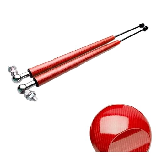 Vérins à gaz en carbone rouge pour capot VW Jetta Mk6 2012-2017