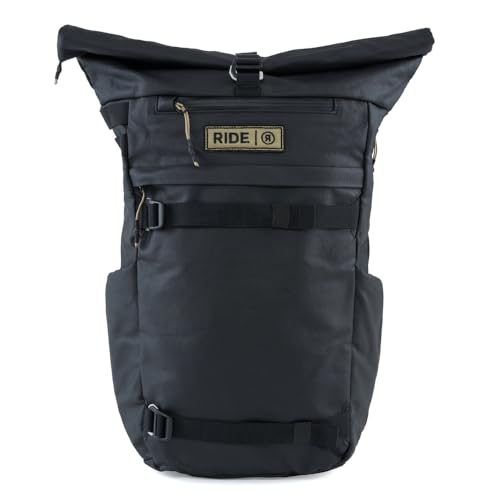 Ride Roll Top Daypack mochila urbana negra miniatura 1