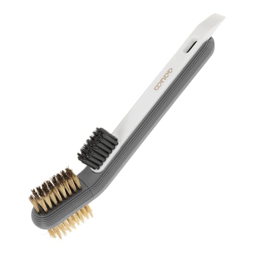 Levemolo Rotatable Stove Brush Kitchen Brass Wire Stainless Steel Scrubber for Stove Grate Cleaning