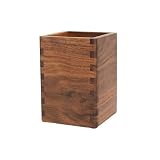 ペン立て 組み継ぎデザイン【Maple Style】木製 ペンスタンド ウォールナット 無垢 木目 ナチュラルウッド 天然木 日本ブランド 卓上 鉛筆立て デスク収納 収納ボックス カトラリースタンド メイクブラシ収納