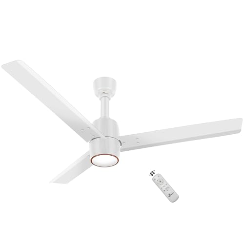 Image of RR Signature OPUL AIR 1250mm BLDC Underlight Ceiling Fan with 100% Pure Copper Motor - 35W | 350 RPM High Speed | Remote Control & LED Light | 3 Light Modes | 3 Year Warranty - MIRAGE WHITE