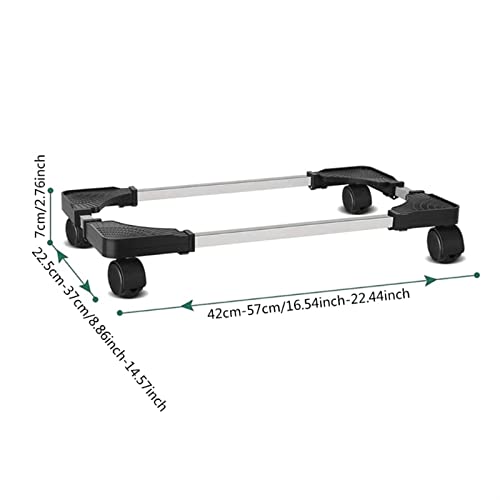 Soporte móvil para CPU, soporte ajustable para CPU, chasis de enfriamiento con ruedas bloqueables, soporte escalable para torre de PC, soporte para CPU (Negro) miniatura 2