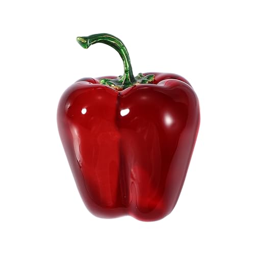 Figurine de piment rouge en verre miniature idée cadeau originale collection