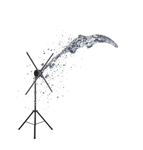 iumLeap Hologram Projector Advertising,3D Led Holographic Fan Display,Multi-Function Remote,for Party Events Advertising Display