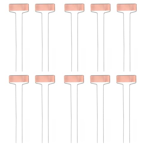 Hufopik Metal Plant Labels for Garden, Pack of 10 pcs Waterproof Markers Excellent for Outdoor Use, 10in