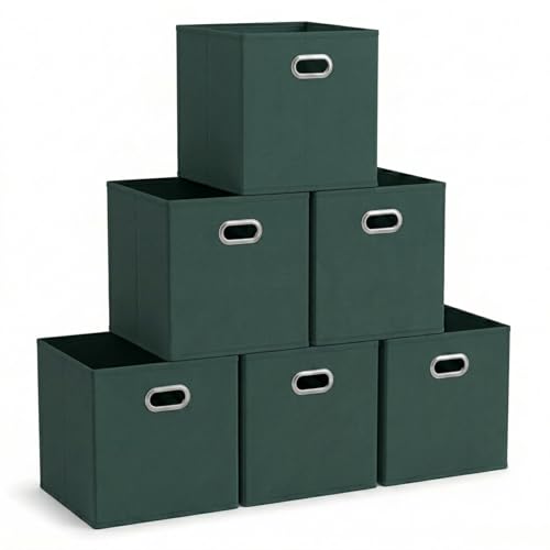 Household Essentials Foldable Fabric Storage Cubes 6-Pack