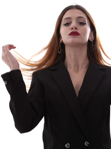 Blazer femmes noir Gaudi veste anti-plis silhouette chic taille 46 - 4