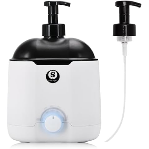 Hot Lather Machine SANGLE SOPFFY,Shaving Cream Warmer for Men -800ML Large Capacity Heated Shaving Cream Dispenser for Home Salon Barber Shop Spa With 2 Pumps,Christmas and Birthday Gift for Men Cover