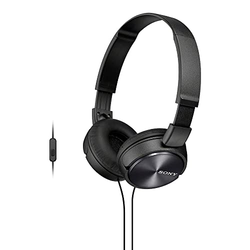 Sony MDR-ZX310APB – Auriculares de diadema cerrados (con micrófono, control remoto integrado), negro
