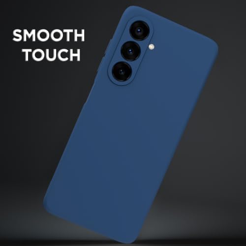 Image of Outlouders Back Cover for Samsung Galaxy M47 5G / A27 5G | Camera Protection | Durable Soft Matte Silicone Bumper Case (Blue)