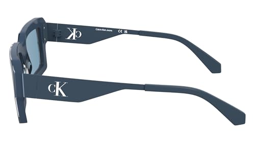 Calvin Klein Jeans Unisex Adult Sunglasses CKJ25606S - Blue with Solid Blue Lens - Image 3