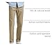 Lee Men's Extreme Motion Flat Front Regular Straight Pant Original Khaki 33W x 30L