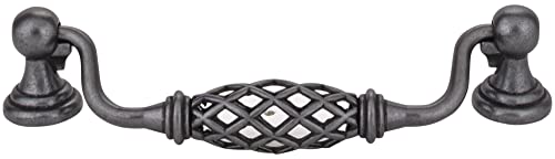 Jeffrey Alexander 749-128Absb Tuscany Birdcage Cabinet Pull, Brass/Antique Brass #TOP6