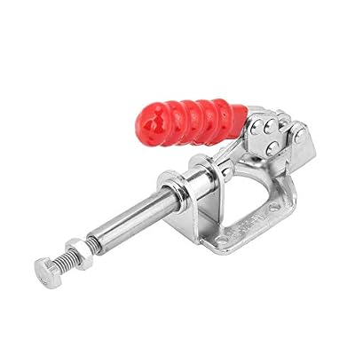 Toggle Clamp,Iron Galvanized Quick Fixed Toggle Clamp Holding Push Pull Action Hand Tool (GH-302-FM)