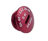 Schwalbe KR51/2 Verschlußschraube - Alu rot eloxiert - (Öleinfüllöffnung) - ohne O-Ring (MZA-10223) - S51,S53,S70,SR50,SR80,KR51/2